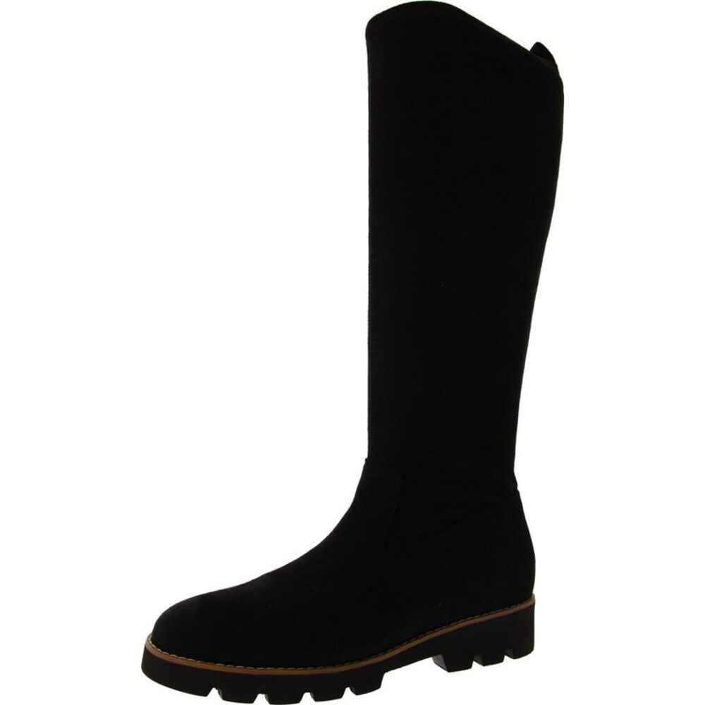 Vionic Womens Ashburn Black Faux Suede  Zipper Boots Shoes worn 1 time